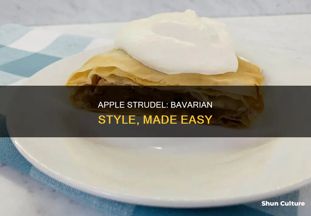 how to make bavarian apple strudel