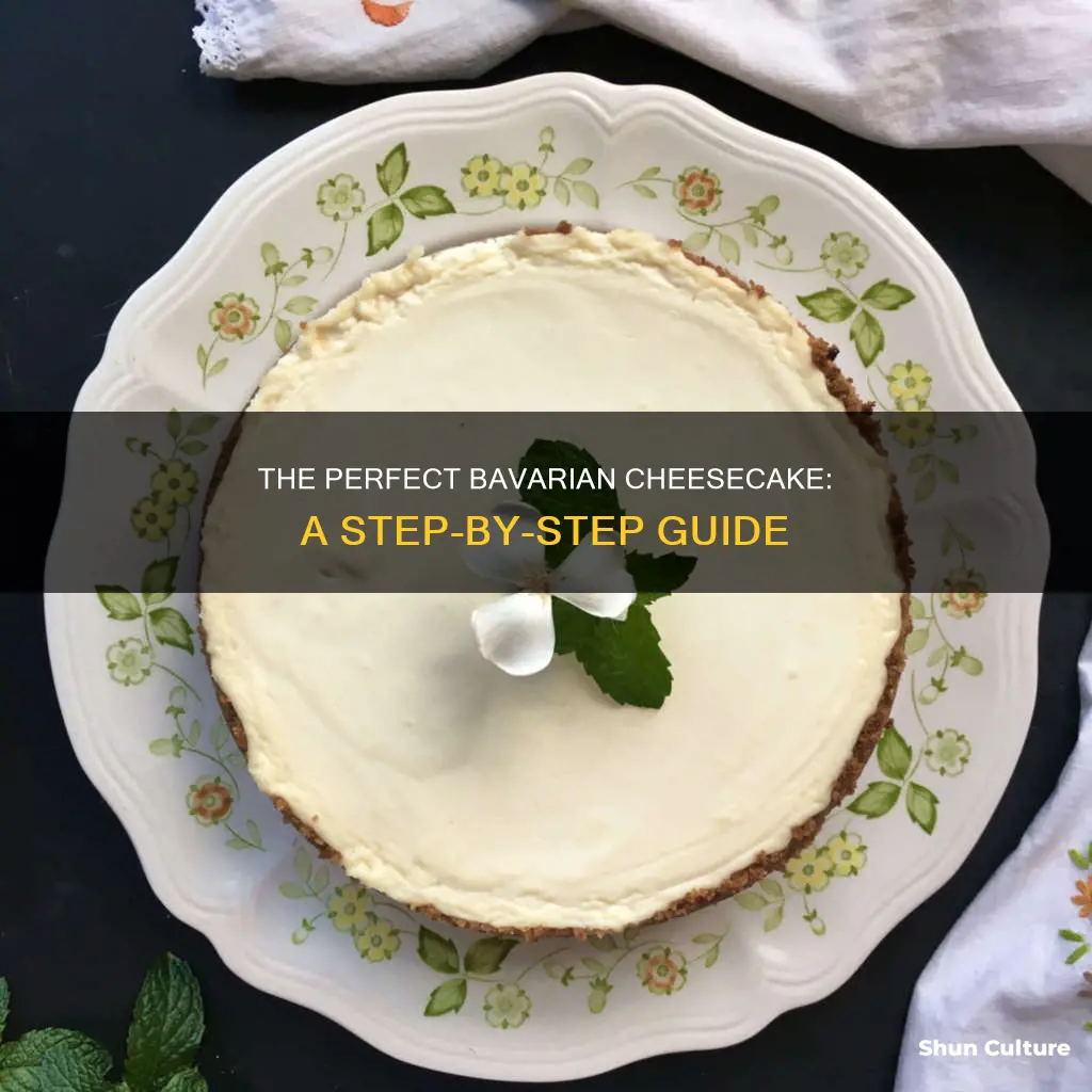 how to make bavarian cheesecake