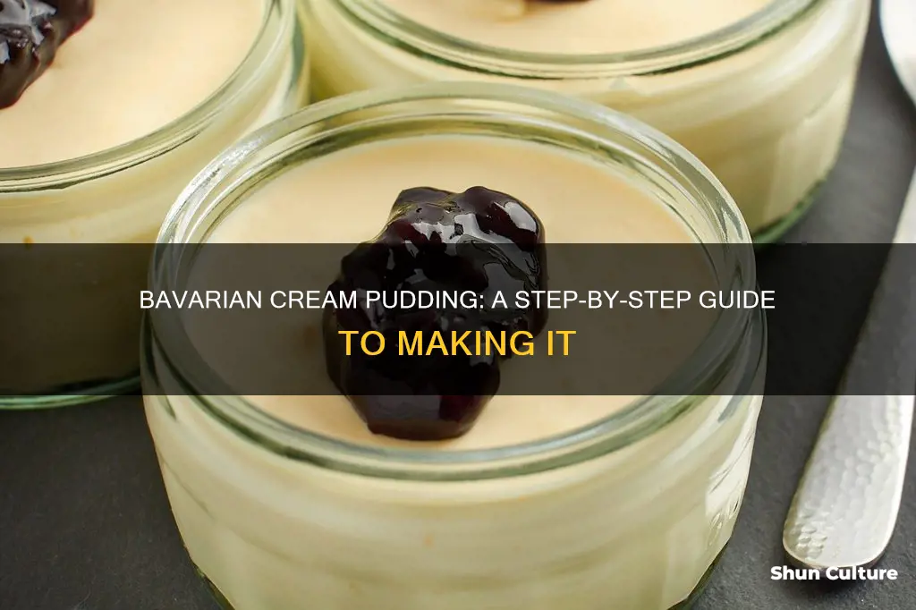 how to make bavarian cream pudding