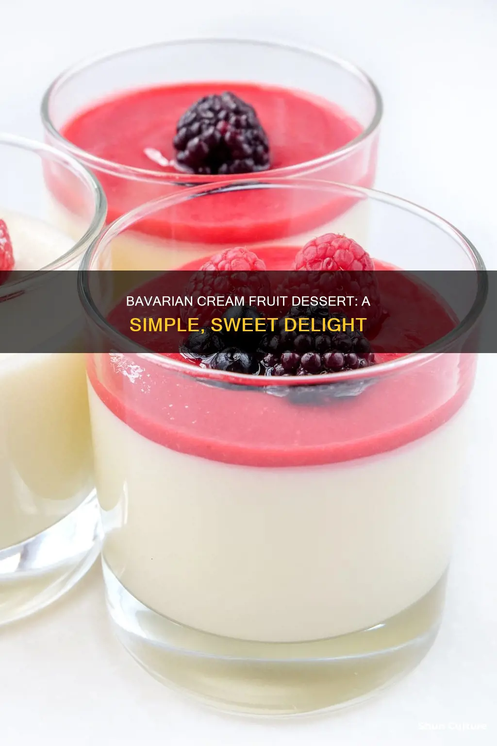 how to make bavarian cream with fruit dessert