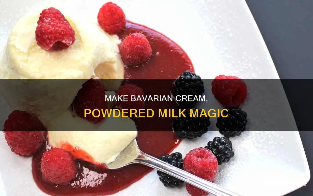 how to make bavarian cream with powdered milk