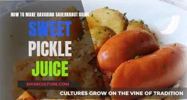 Sweet Pickle Juice: Bavarian Sauerkraut Twist