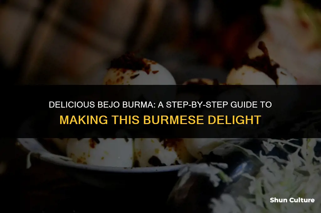 how to make bejo burma food