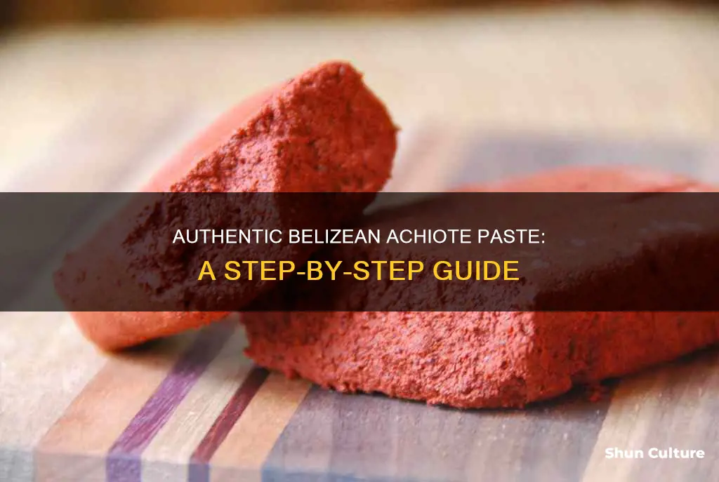 how to make belizean achiote paste