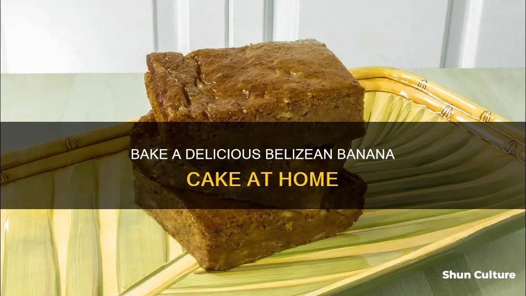 how to make belizean banana cake