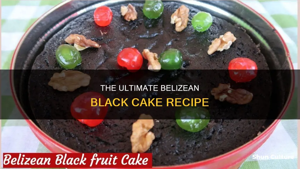 how to make belizean black cake