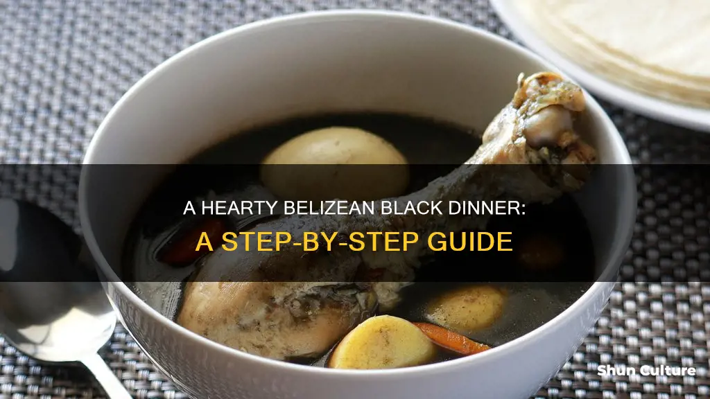 how to make belizean black dinner