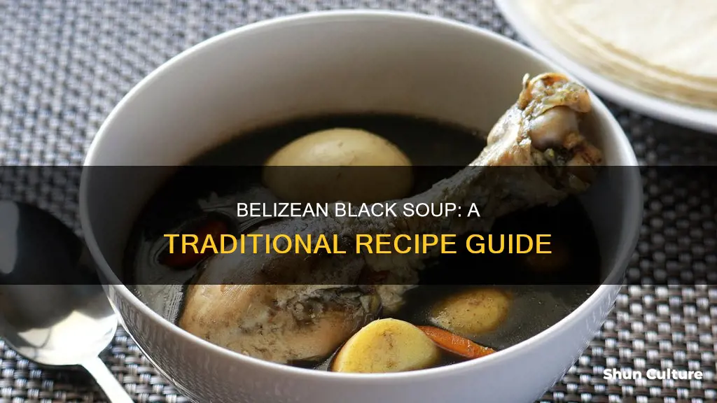 how to make belizean black soup