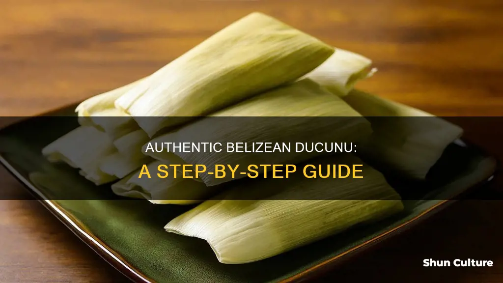 how to make belizean ducunu recipe