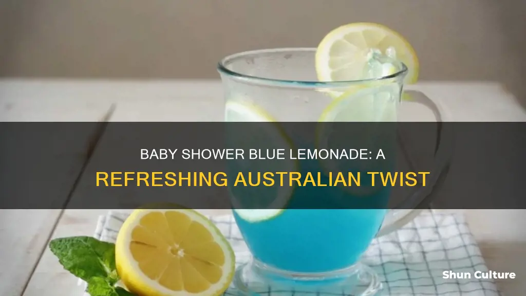 how to make blue lemonade for baby shower australia