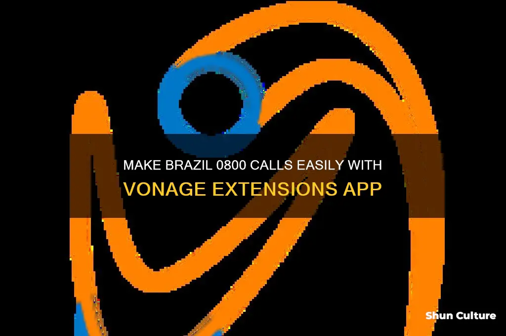 how to make brazil 0800 call on vonage extensions app