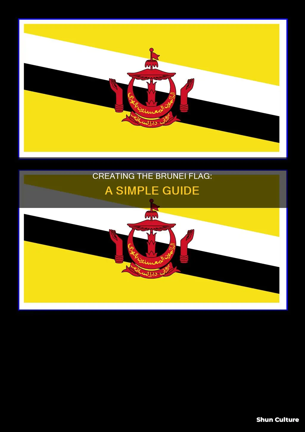 how to make brunei flag