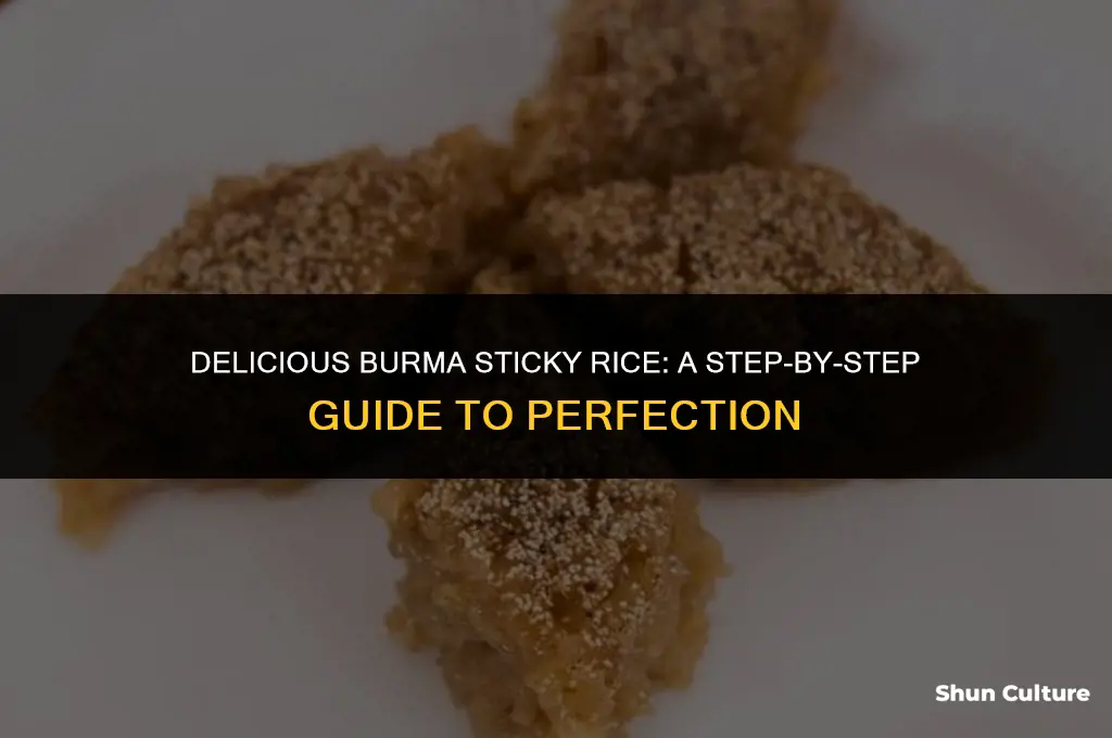 how to make burma sticky rice
