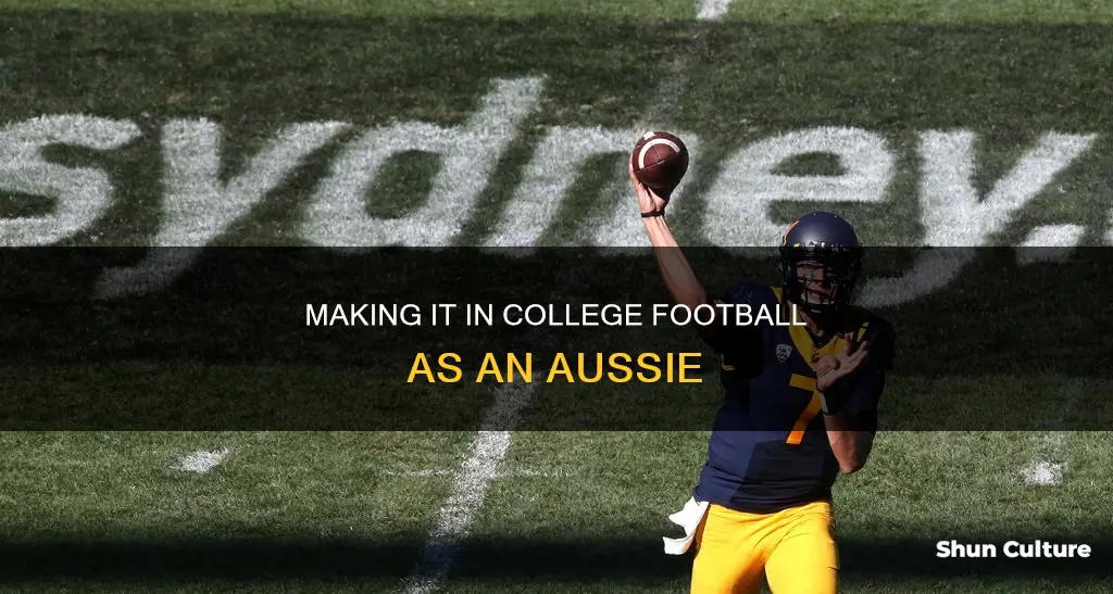 how to make college football from australia