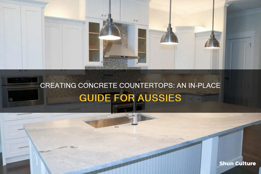 how to make concrete countertops in place australia