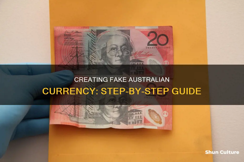 how to make counterfeit australian money