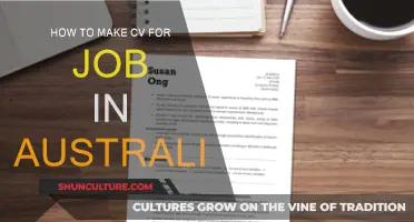 Crafting a CV for the Australian Job Market