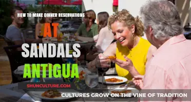Effortless Guide to Booking Dinner Reservations at Sandals Antigua