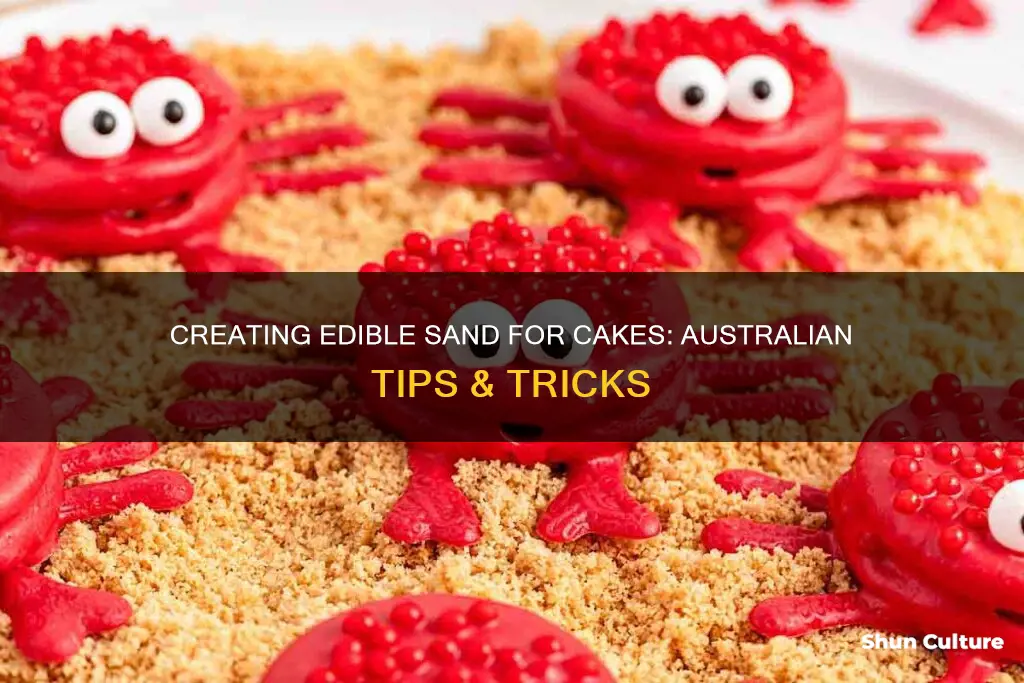 how to make edible sand for cakes australia