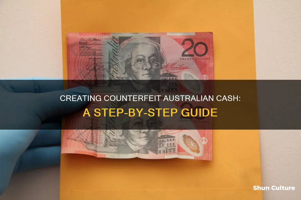 how to make fake australia money