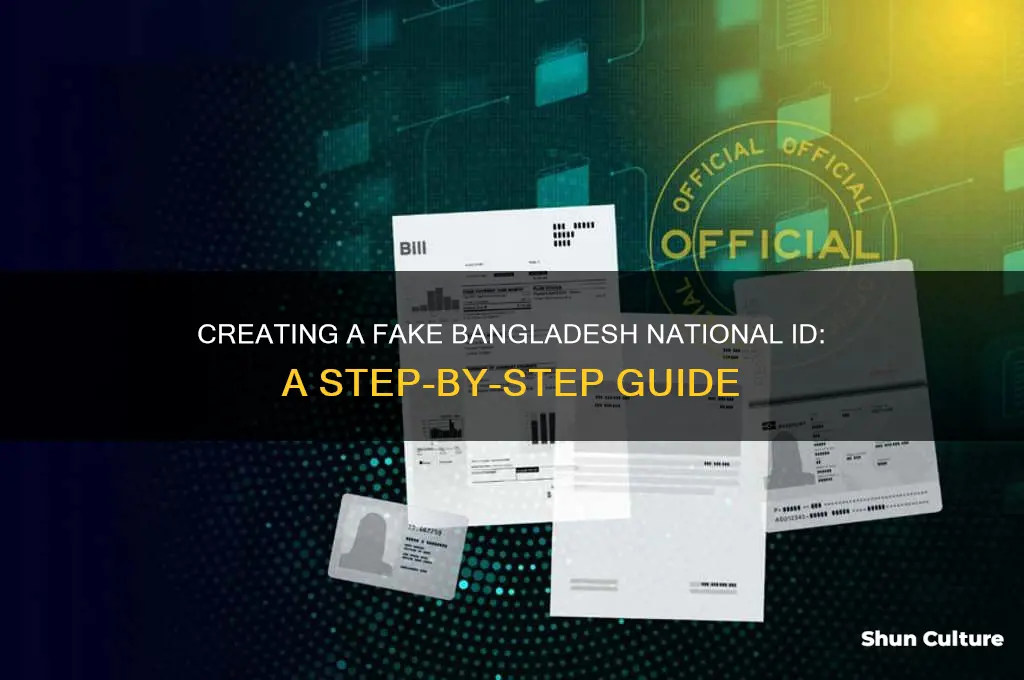 how to make fake national id card in bangladesh