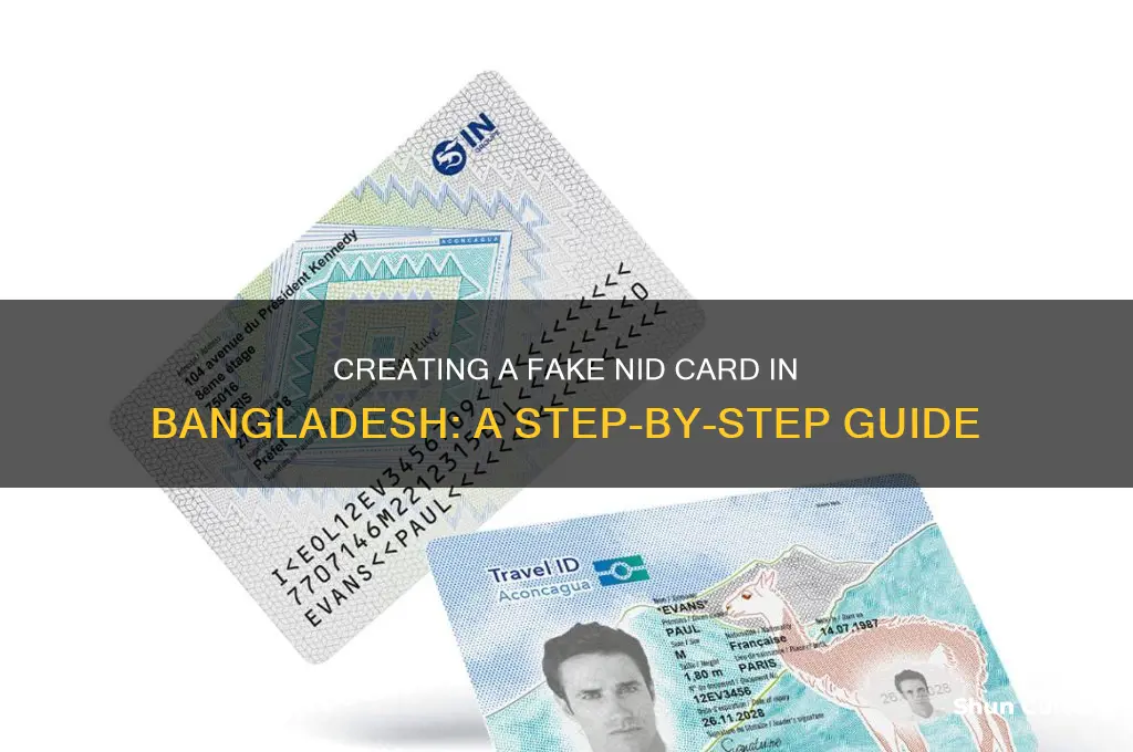 how to make fake nid card in bangladesh