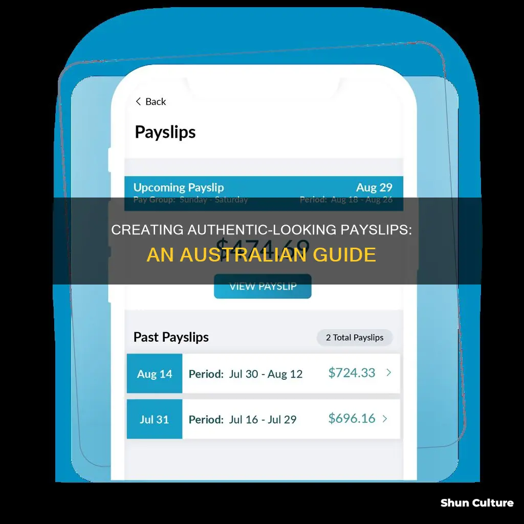 how to make fake payslips australia