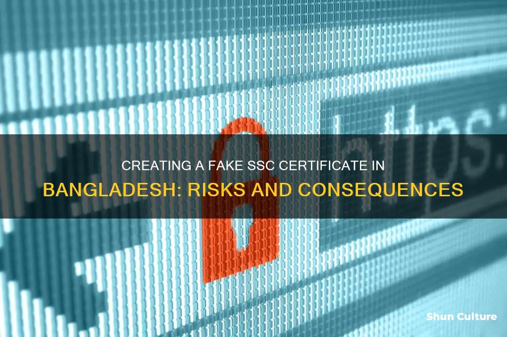 how to make fake ssc certificate in bangladesh