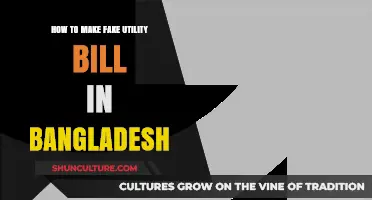 Creating Fake Utility Bills in Bangladesh: Risks, Consequences, and Legal Alternatives