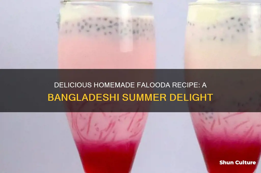 how to make falooda at home in bangladesh