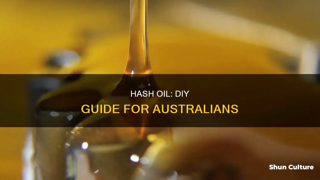 how to make hash oil australia