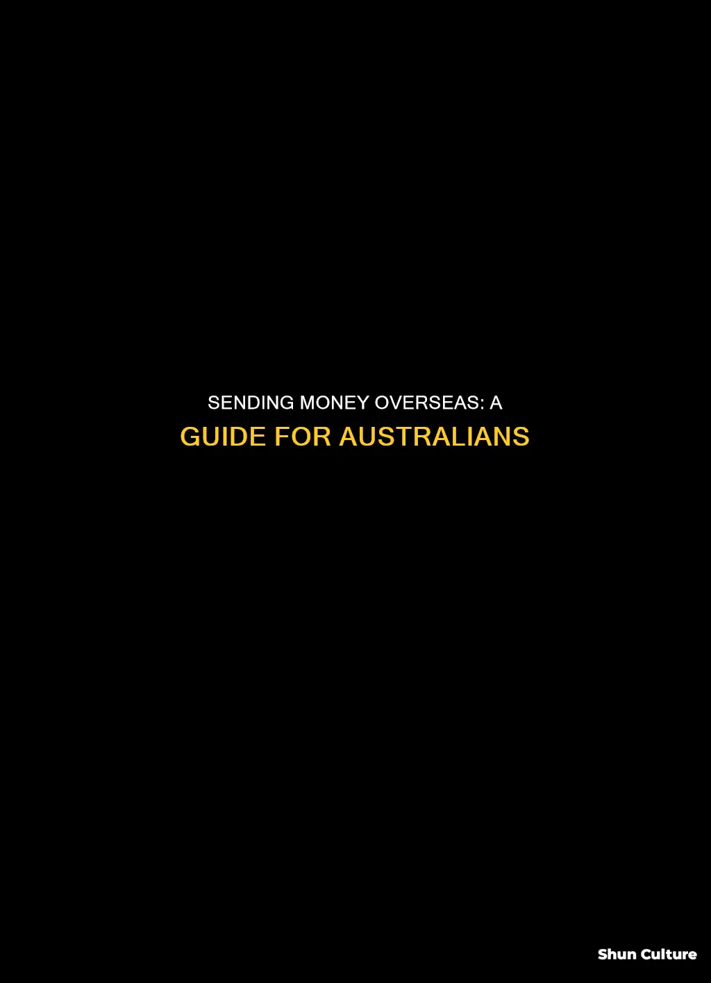 how to make international money transfers from australia