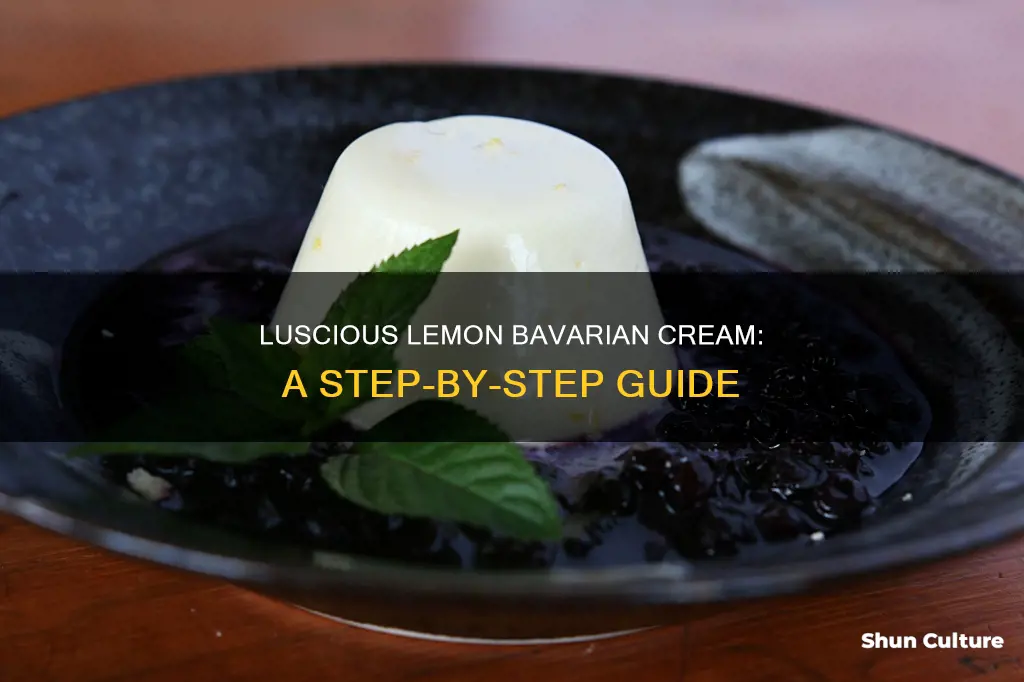 how to make lemon bavarian cream