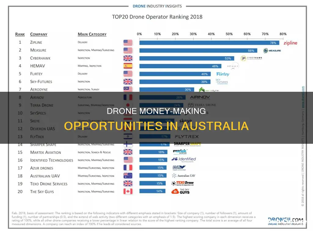 how to make money with a drone australia