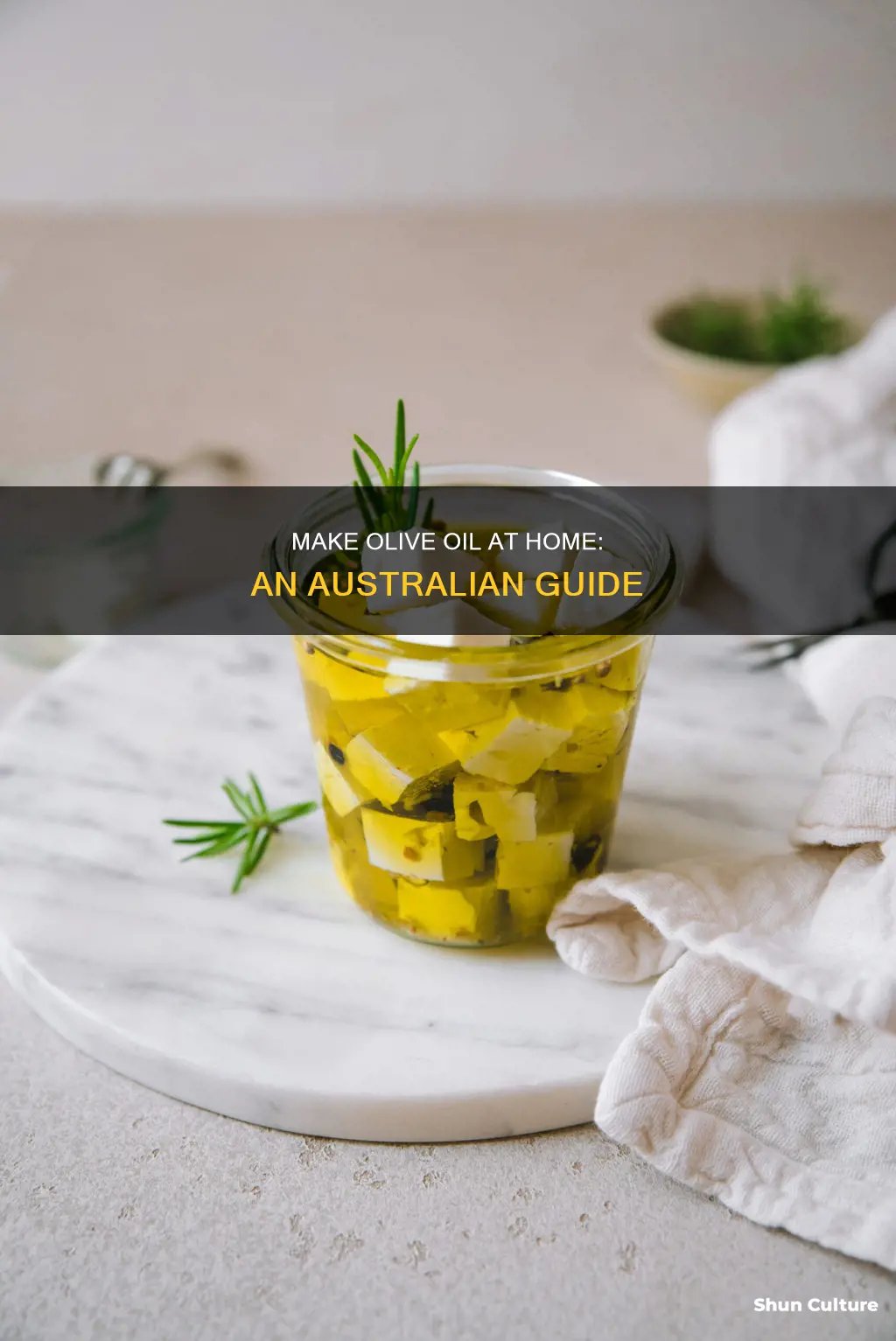 how to make olive oil at home australia