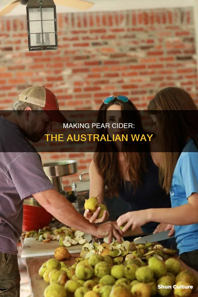 how to make pear cider australia