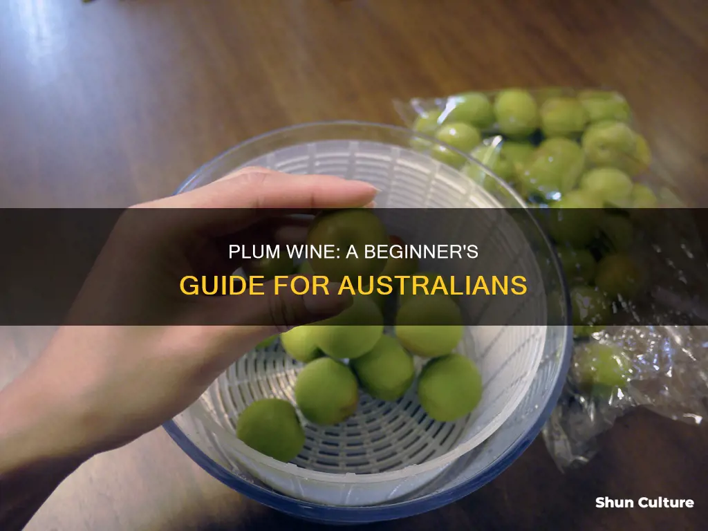 how to make plum wine australia