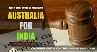 Making Power of Attorney in Australia for India