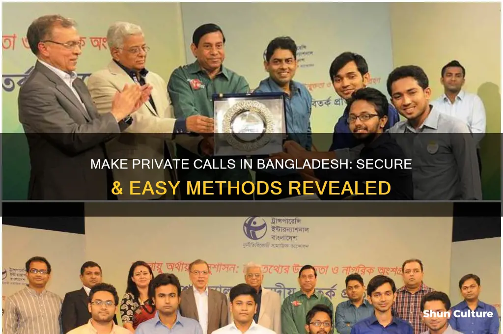 how to make private call in bangladesh