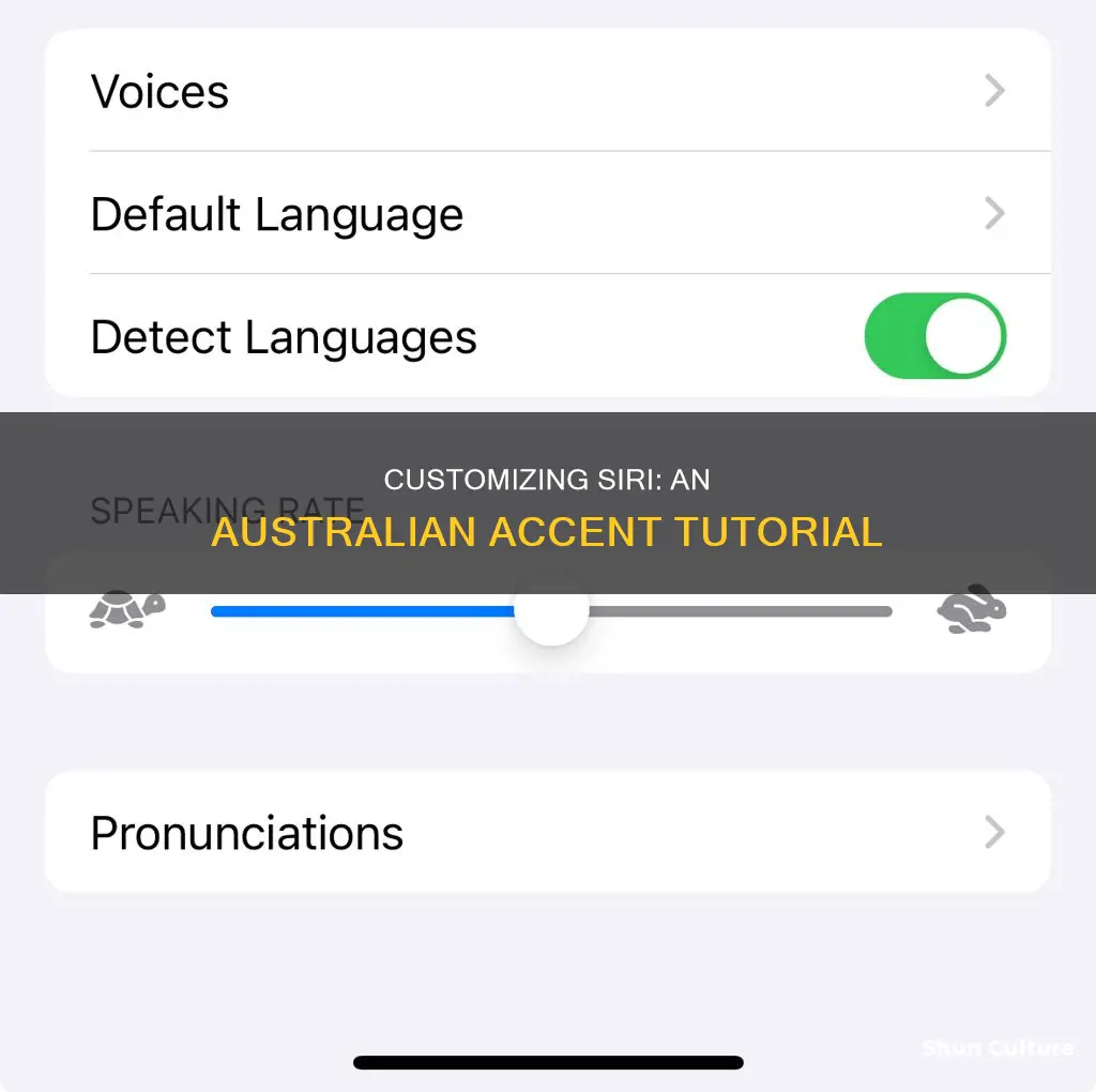 how to make siri sound australian