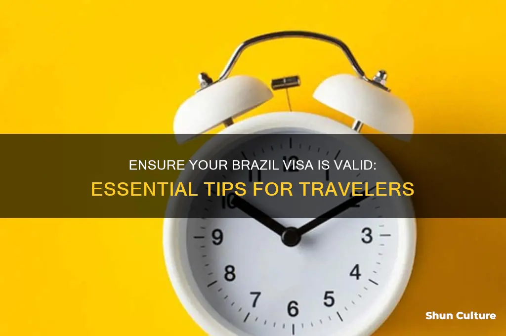 how to make sure your brazil visa is good