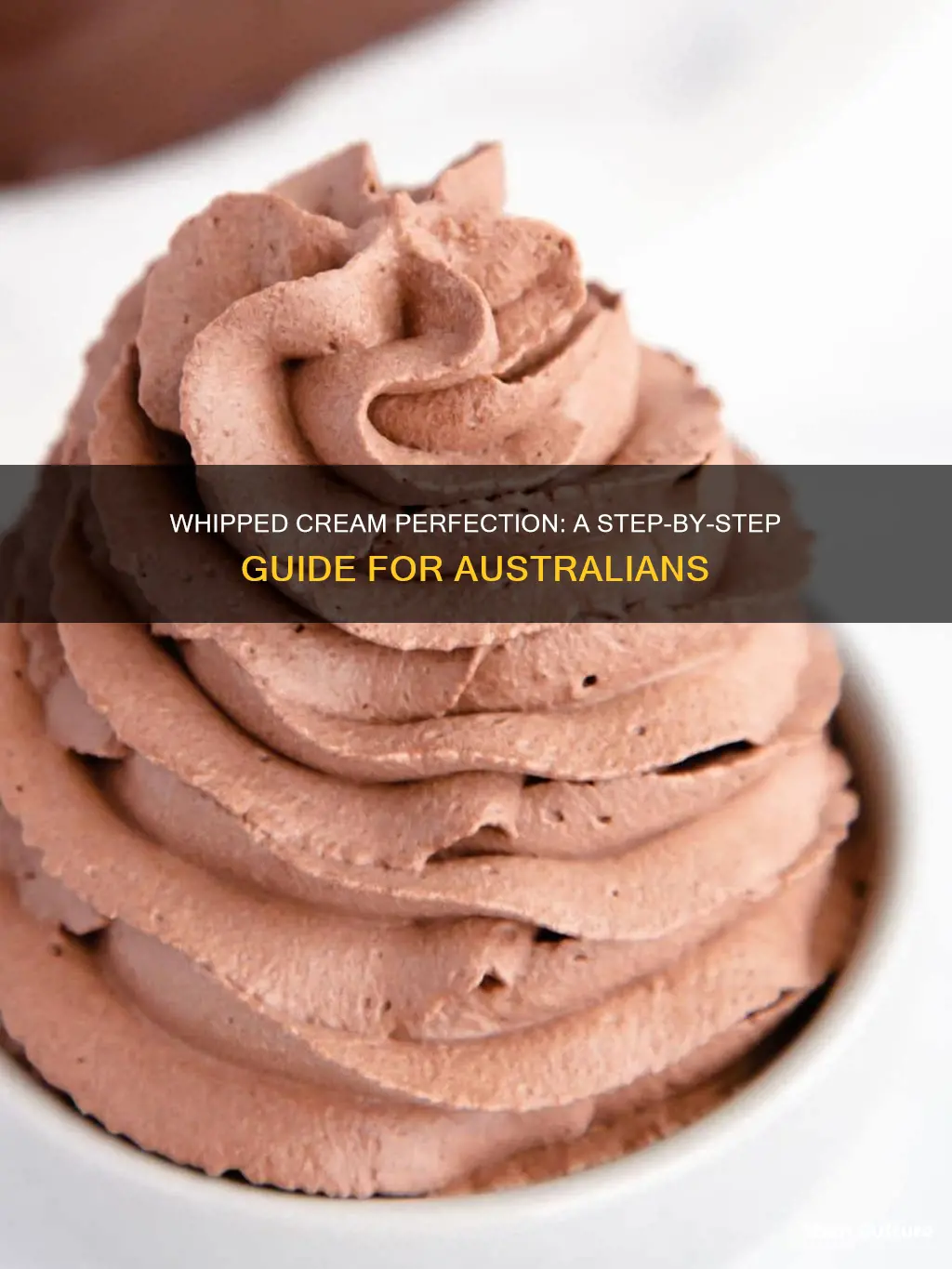how to make sweet whipped cream australia
