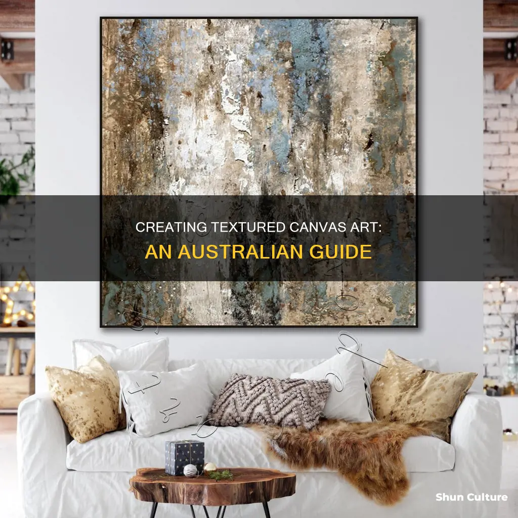 how to make textured canvas art australia