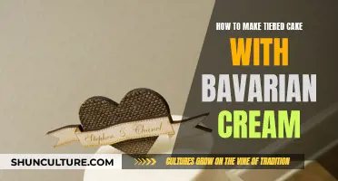 Crafting a Tiered Cake with Bavarian Cream Filling