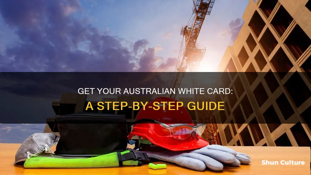 how to make white card in australia