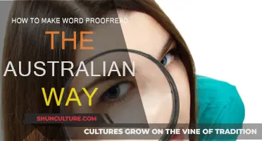 Mastering Word Proofreading with an Australian Twist