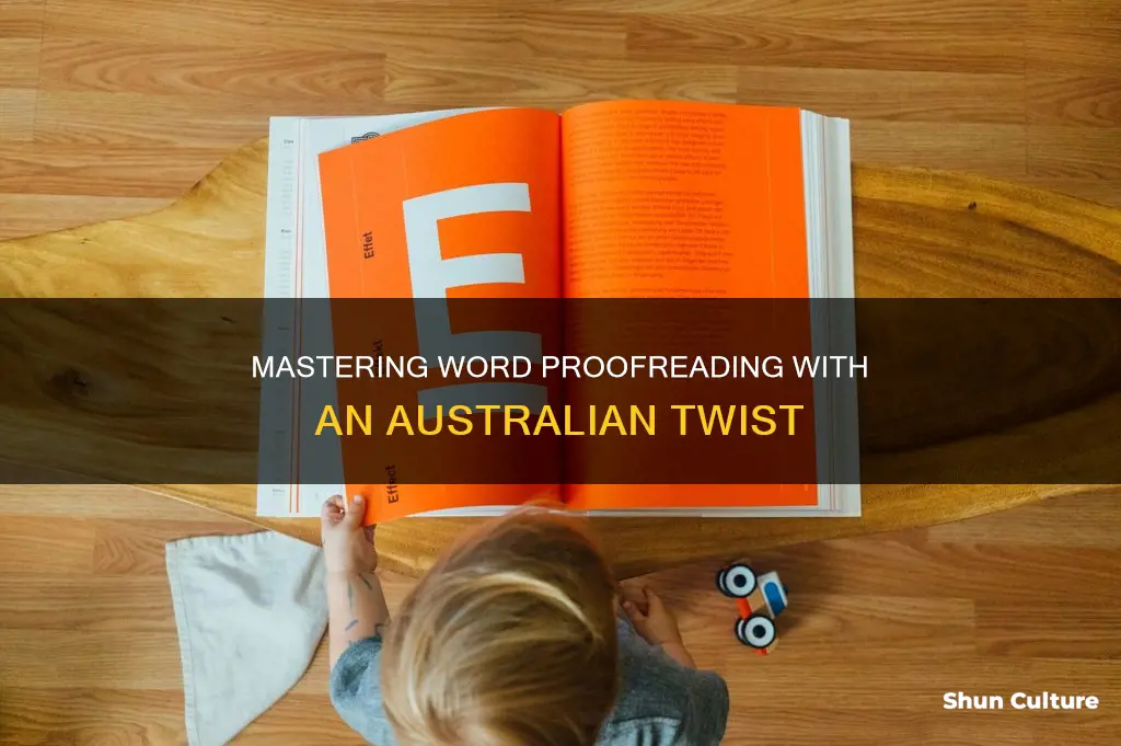 how to make word proofread the australian way
