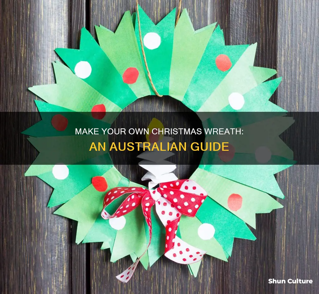 how to make your own christmas wreath australia