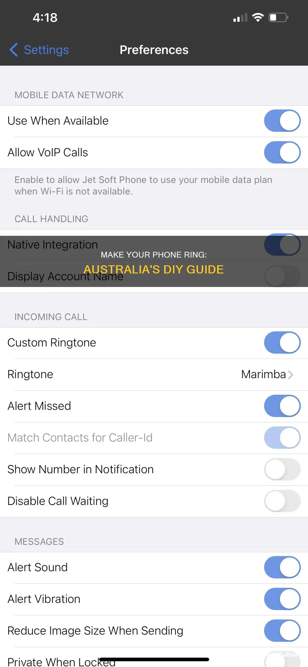 how to make your own phone ring australia