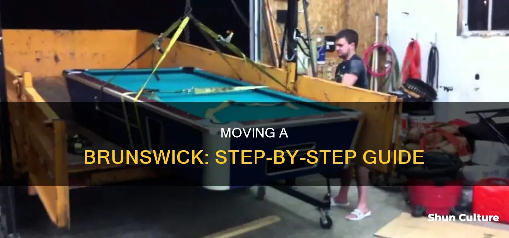 how to move a brunswick pool table